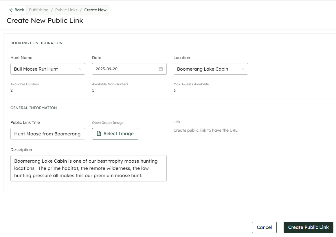 Krytter Manages Special hunt licenses and fees for your outfitting territory.