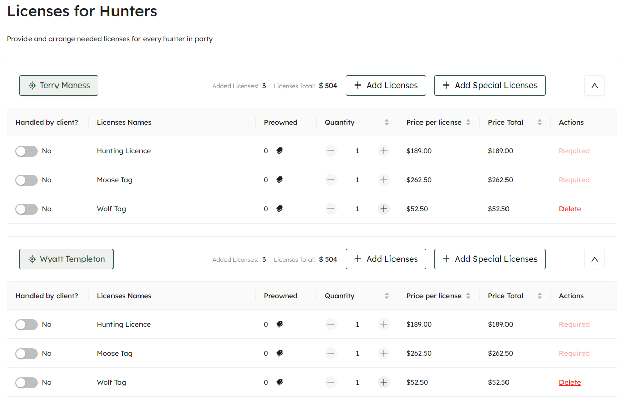In provinces or states where permitted, Krytter will register your clients and purchase licenses on their behalf.